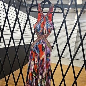 Cinderella Vibrant Backless Maxi Dress